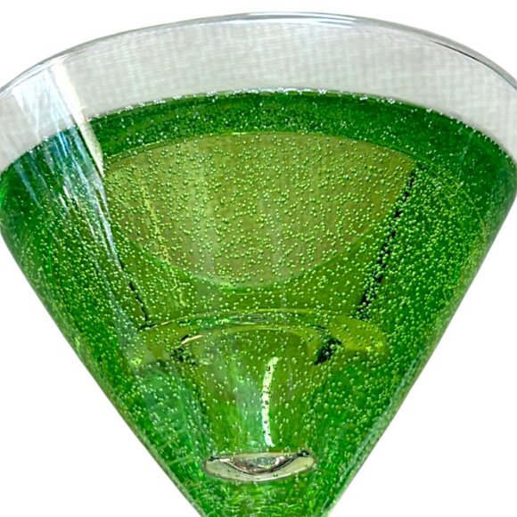 PartyLite Retired Grinch Green Martini Glass Tealight Holder Christmas Bar Décor - Picture 4 of 9